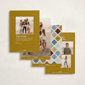 "a year of colors" - Holiday Cards in Retro by lulu and isabelle - Back of Card Options