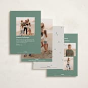 "Fun New Year" - Holiday Cards in Sage by Lori Wemple - Back of Card Options