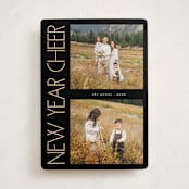 "Sideways" - Holiday Cards in Midnight by Lindsay Megahed - Front
