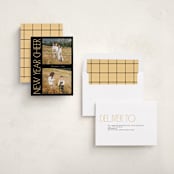 "Sideways" - Holiday Cards in Midnight by Lindsay Megahed - Assembled