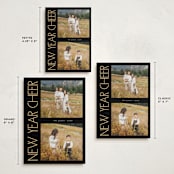 "Sideways" - Holiday Cards in Midnight by Lindsay Megahed - Formats Available