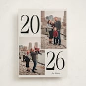 "Balanced" - Holiday Cards in Coal by Morgan Kendall - Front