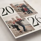 "Balanced" - Holiday Cards in Coal by Morgan Kendall - Detail