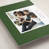 "Aside" - Holiday Cards in Juniper by Sumak Studio - Detail