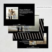 "All New" - Holiday Cards in Onyx by Iveta Angelova - Back of Card Options