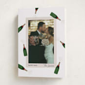 "Popping Bottles" - Holiday Cards in Snow by Shari Margolin - Folded Card
