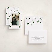 "Popping Bottles" - Holiday Cards in Snow by Shari Margolin - Assembled