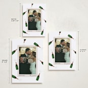 "Popping Bottles" - Holiday Cards in Snow by Shari Margolin - Formats Available