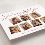 "Wonderful Year" - Holiday Cards in Peppermint by Kacey Kendrick Wagner - Detail