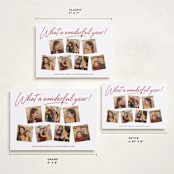 "Wonderful Year" - Holiday Cards in Peppermint by Kacey Kendrick Wagner - Formats Available