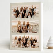 "Bright and Happy Family" - Holiday Cards in Cashmere by Kelsey Mucci - Folded Card