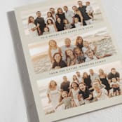 "Bright and Happy Family" - Holiday Cards in Cashmere by Kelsey Mucci - Detail
