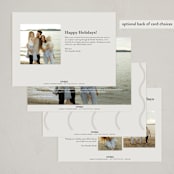 "curvy duo" - Holiday Cards in Mist by Lori Wemple - Back of Card Options