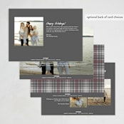 "Casual Note" - Holiday Cards in Snow by Owl and Toad - Back of Card Options