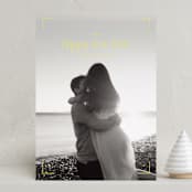 "In Focus" - Holiday Cards in Lime by Ellen Schlegelmilch - Front