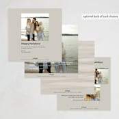 "Serene" - Holiday Cards in Ecru by Dana Duricekova - Back of Card Options