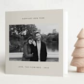 "Serene" - Holiday Cards in Ecru by Dana Duricekova - Folded Card