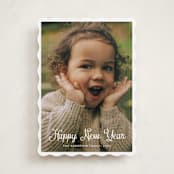 "cursive bottom" - Holiday Cards in Winter by Cass Loh - Front
