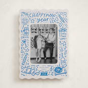 "Three! Two! One!" - Holiday Cards in Azure by Abbigail Lim - Front
