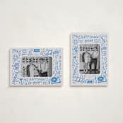 "Three! Two! One!" - Holiday Cards in Azure by Abbigail Lim - Photo Orientation Options