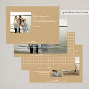 "Across" - Holiday Cards in Golden by Amy Kross - Back of Card Options