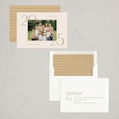 "Across" - Holiday Cards in Golden by Amy Kross - Assembled
