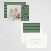 "Modern Year" - Holiday Cards in Emerald by Sarah Cohn - Assembled