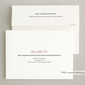 "golden 2024" - Holiday Cards in Ruby by James Derit - FREE Recipient Addressing