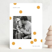 "Happy Dots" - Holiday Cards in Sunny by Sumak Studio - Front