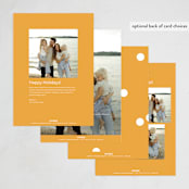 "Happy Dots" - Holiday Cards in Sunny by Sumak Studio - Back of Card Options