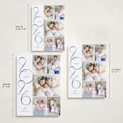 "Stacked Gallery" - Holiday Cards in Cerulean by Jessica Williams - Formats Available