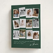 "Snapshots" - Holiday Cards in Pine by Creo Study - Folded Card