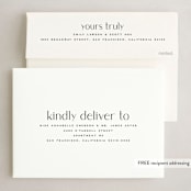 "Next" - Holiday Cards in Charcoal by Owl and Toad - FREE Recipient Addressing