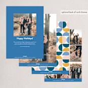 "Mid-Century Geometric" - Holiday Cards in Party by Brooke Chandler - Back of Card Options