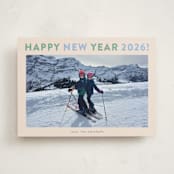 "Happy Colors" - Holiday Cards in Spearmint by Carolyn MacLaren - Front