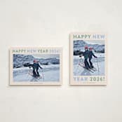 "Happy Colors" - Holiday Cards in Spearmint by Carolyn MacLaren - Photo Orientation Options