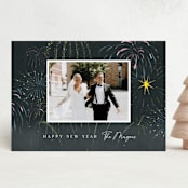 "Sparkle" - Holiday Cards in Noir by Elly - Front