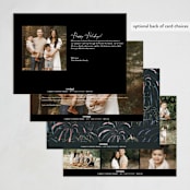 "Sparkle" - Holiday Cards in Noir by Elly - Back of Card Options