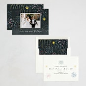 "Sparkle" - Holiday Cards in Noir by Elly - Assembled