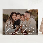 "Disney Mickey Year" - Holiday Cards in Marshmallow by Lori Wemple - Front