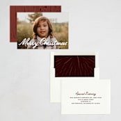 "Retro Christmas" - Holiday Cards in Snow by Up Up Creative - Assembled