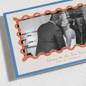 "Party Squiggle" - Holiday Cards in Papaya by Blustery August - Detail