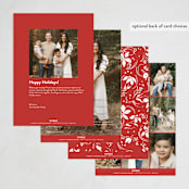 "two or three" - Holiday Cards in Crimson by Kimberly Morgan - Back of Card Options