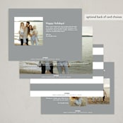 "Glamour" - Holiday Cards in Snow by Nicoletta Savod - Back of Card Options