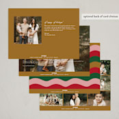 "sign" - Holiday Cards in Linen by Jennifer Lew - Back of Card Options