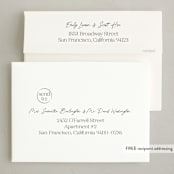 "sign" - Holiday Cards in Linen by Jennifer Lew - FREE Recipient Addressing