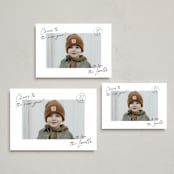 "sign" - Holiday Cards in Linen by Jennifer Lew - Formats Available