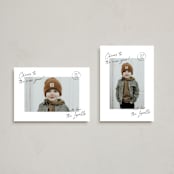 "sign" - Holiday Cards in Linen by Jennifer Lew - Photo Orientation Options