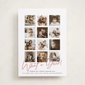 "What A Twelve Months (Year!)" - Holiday Cards in Holly Berry by Erika Firm - Front