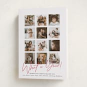 "What A Twelve Months (Year!)" - Holiday Cards in Holly Berry by Erika Firm - Folded Card